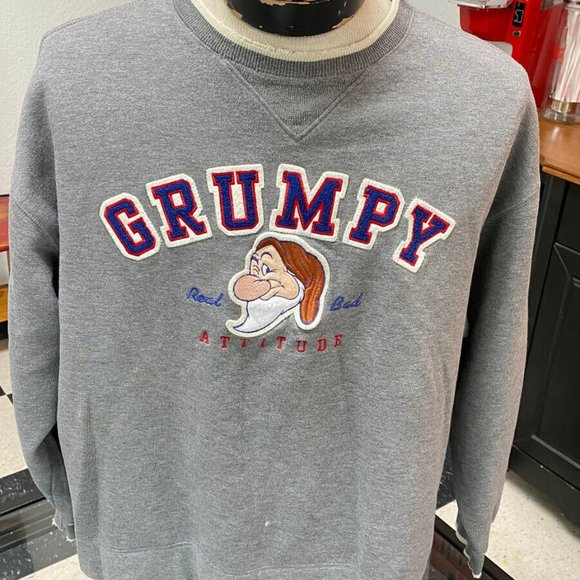 Large Womens Grumpy Disney Land Sweater - Picture 1 of 1
